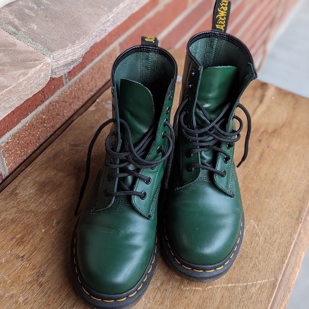 Green Doc Martens